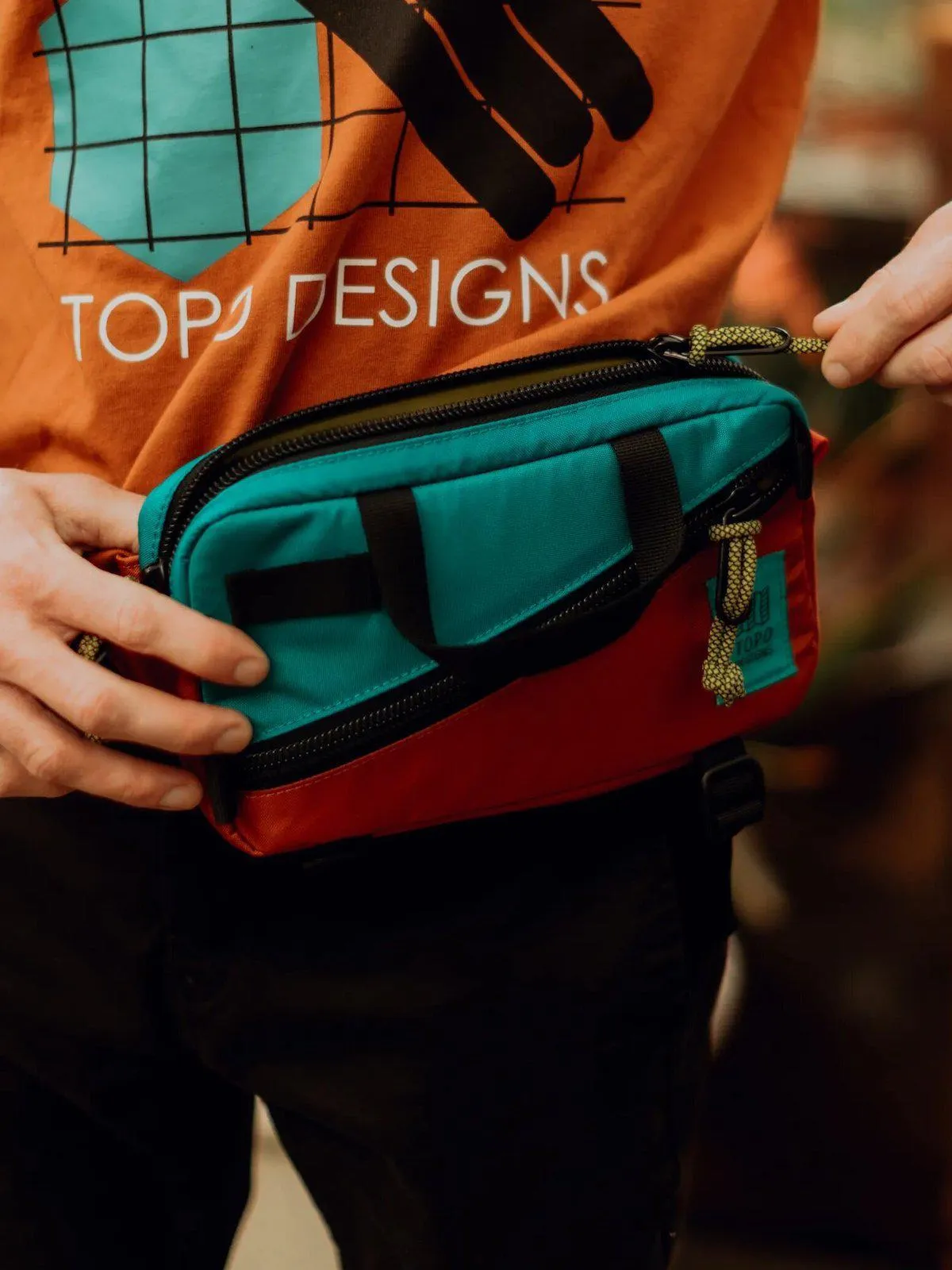 Topo Designs Mini Quick Pack Black Blue