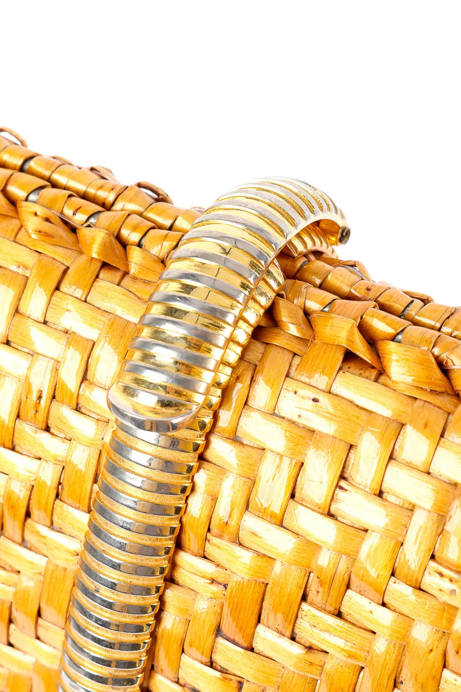 Wicker Shoulder Clutch