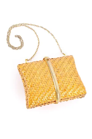 Wicker Shoulder Clutch