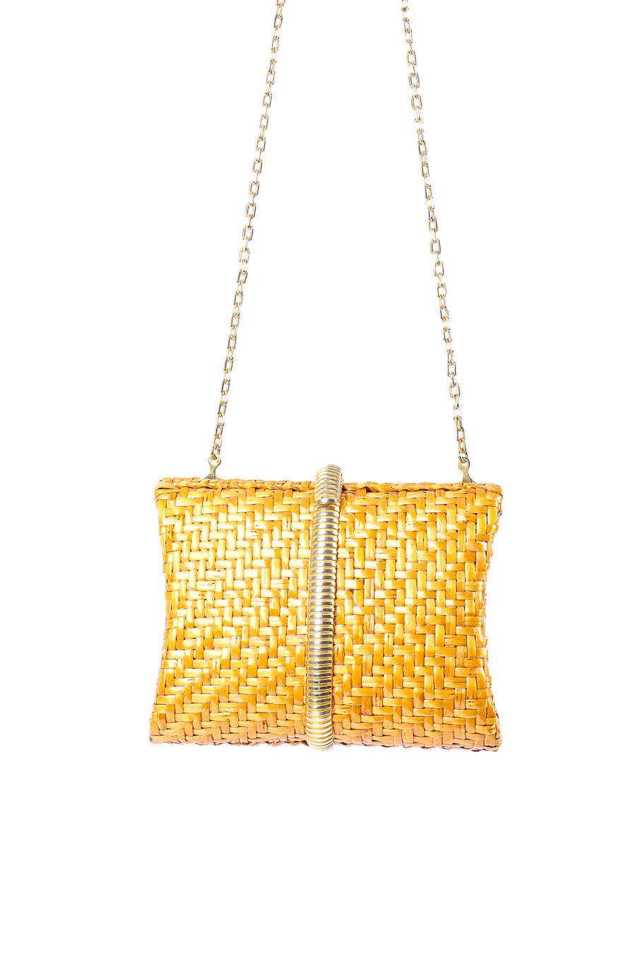Wicker Shoulder Clutch