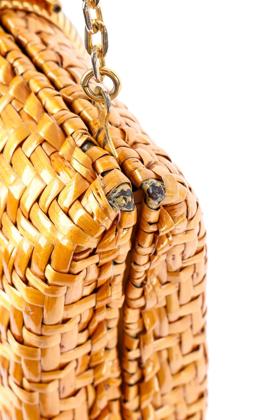 Wicker Shoulder Clutch