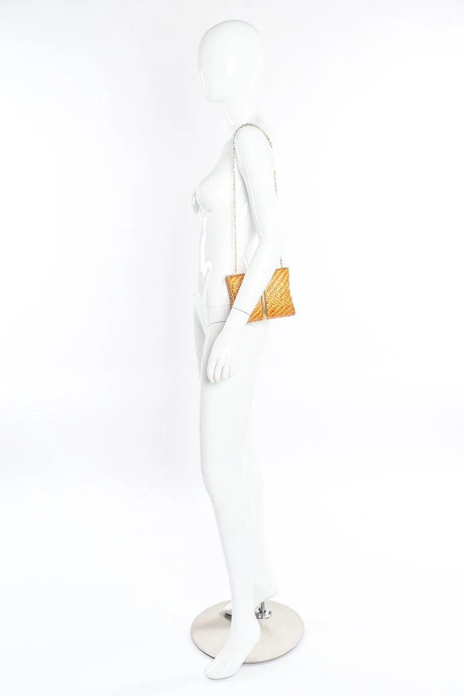 Wicker Shoulder Clutch