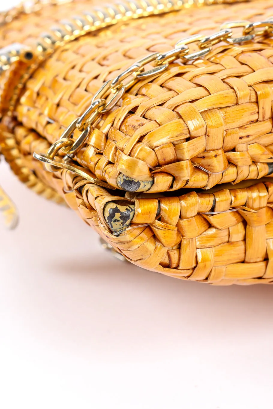Wicker Shoulder Clutch