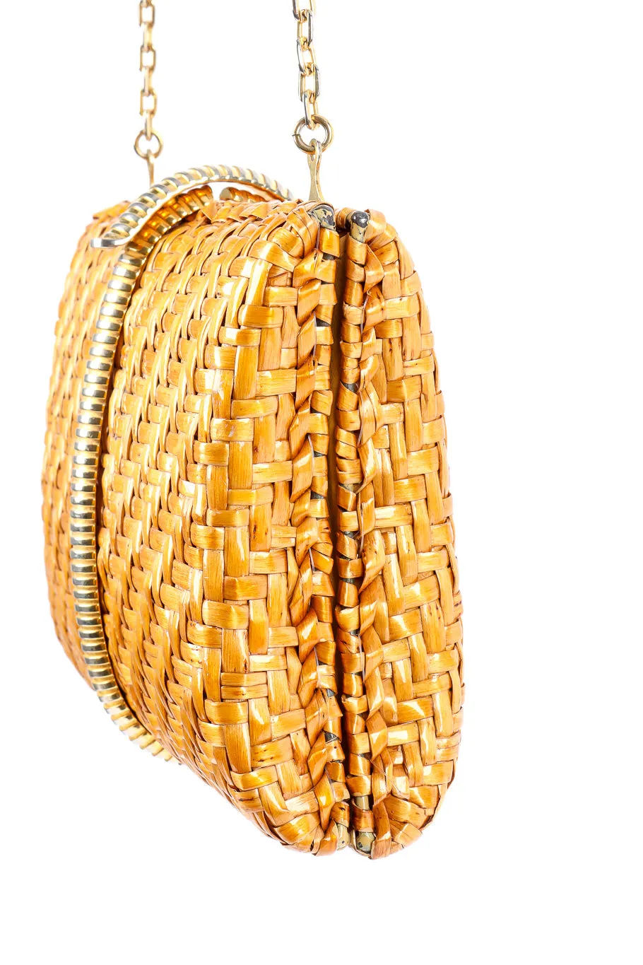Wicker Shoulder Clutch