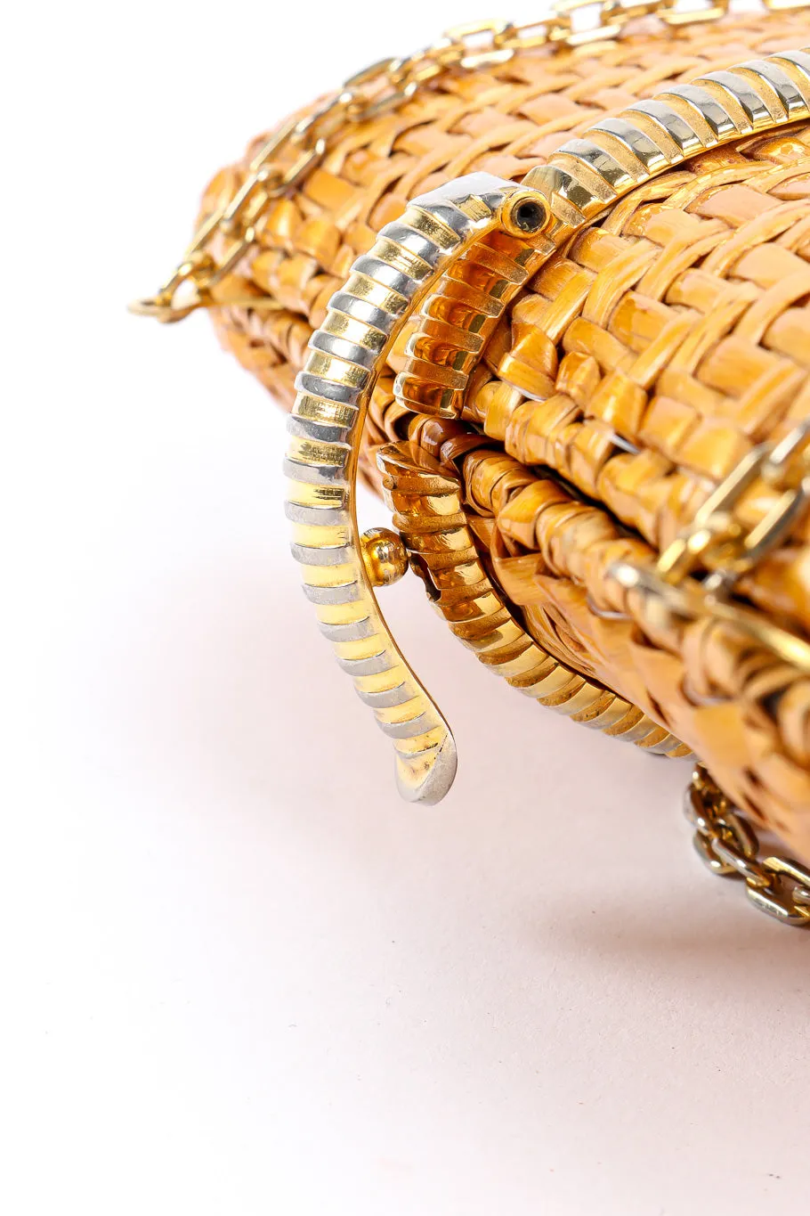 Wicker Shoulder Clutch