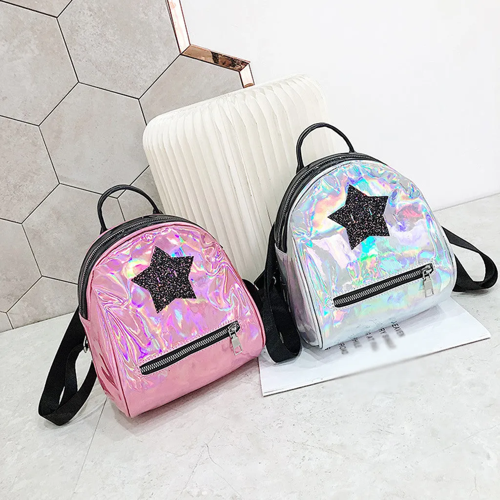 Wild Color Stars Multi-Function Zipper Backpack