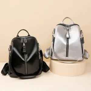 Women's Fashion Lightweight Waterproof Large Capacity Glossy Backpacks