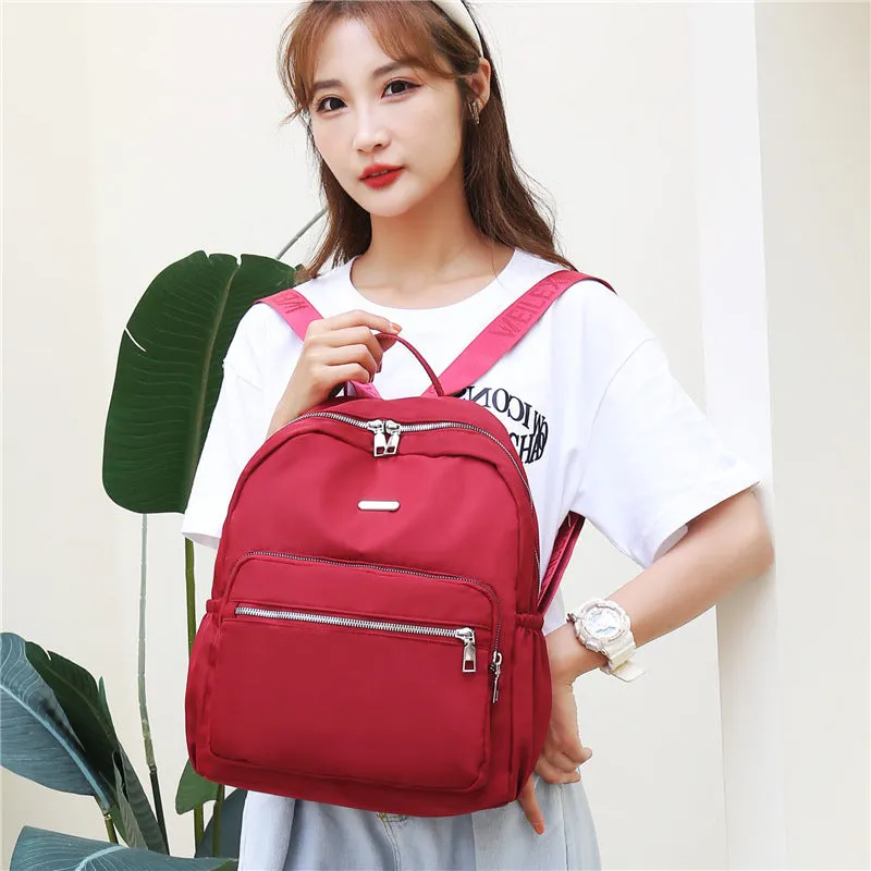 Women's Fashion Nylon Oxford Cloth Summer Personality Backpacks