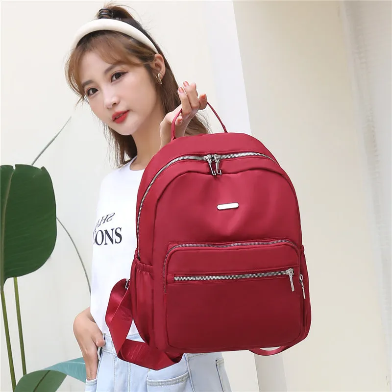 Women's Fashion Nylon Oxford Cloth Summer Personality Backpacks