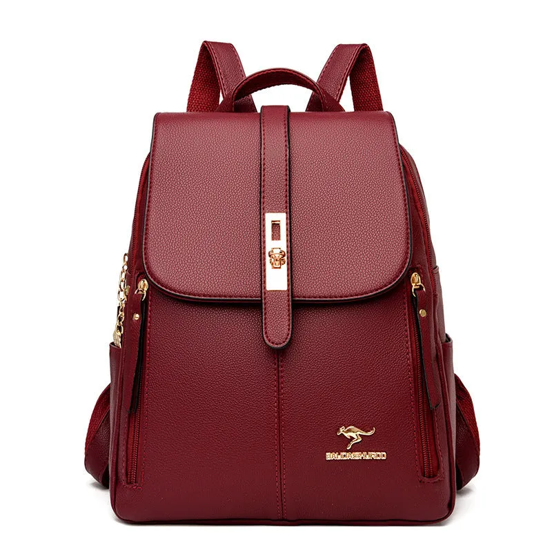 Women's Korean Simple Fashion Large Capacity Backpacks