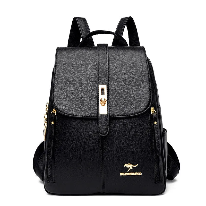Women's Korean Simple Fashion Large Capacity Backpacks