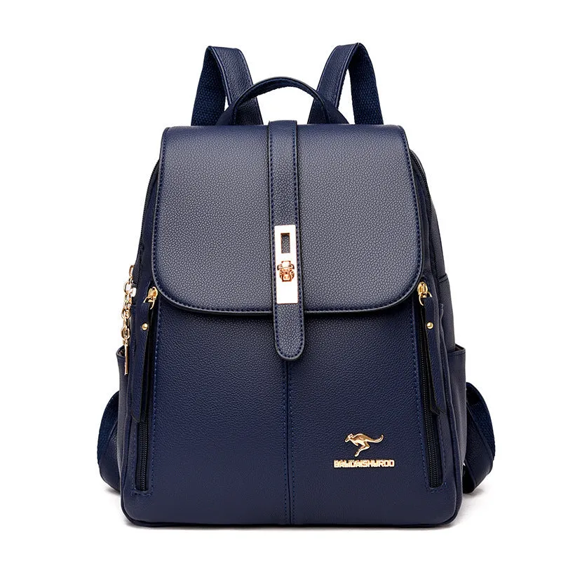 Women's Korean Simple Fashion Large Capacity Backpacks