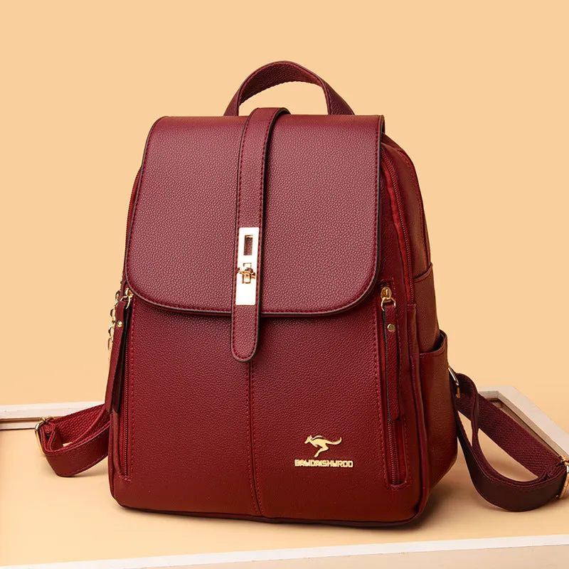 Women's Korean Simple Fashion Large Capacity Backpacks