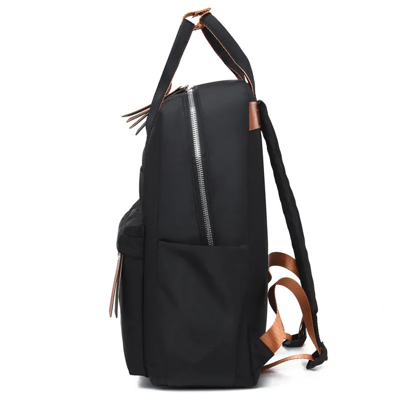 Women's Nylon Fashion Simple Notebook Computer Portable Backpacks